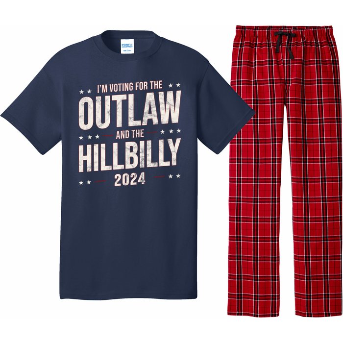 Im Voting For The Outlaw And The Hillbilly 2024 Pajama Set