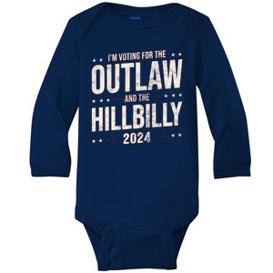 Im Voting For The Outlaw And The Hillbilly 2024 Baby Long Sleeve Bodysuit