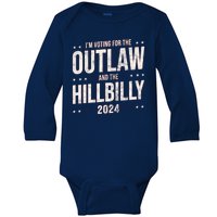 Im Voting For The Outlaw And The Hillbilly 2024 Baby Long Sleeve Bodysuit