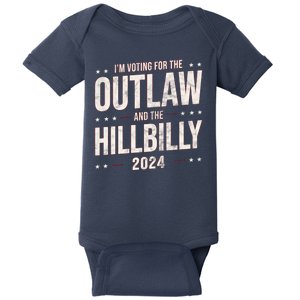 Im Voting For The Outlaw And The Hillbilly 2024 Baby Bodysuit