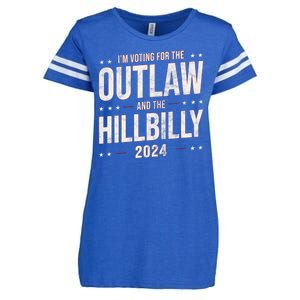 Im Voting For The Outlaw And The Hillbilly 2024 Enza Ladies Jersey Football T-Shirt