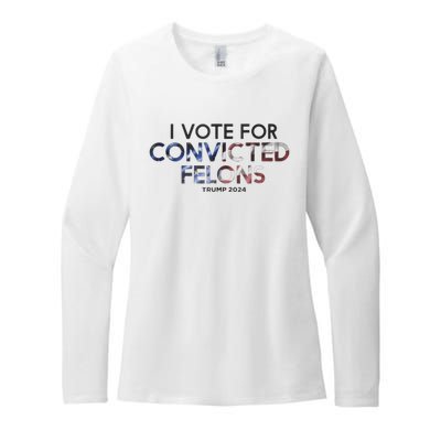 IM Vote For Convicted Felon Trump 2024 Womens CVC Long Sleeve Shirt