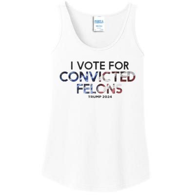 IM Vote For Convicted Felon Trump 2024 Ladies Essential Tank