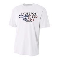 IM Vote For Convicted Felon Trump 2024 Performance Sprint T-Shirt