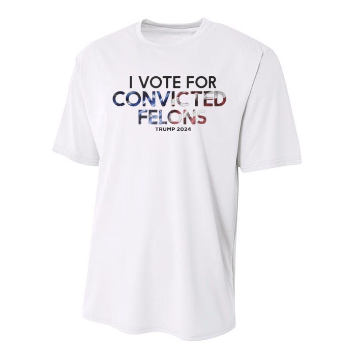 IM Vote For Convicted Felon Trump 2024 Performance Sprint T-Shirt