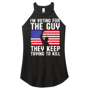 IM Voting For The Guy They Keep Trying To Kill Women's Perfect Tri Rocker Tank