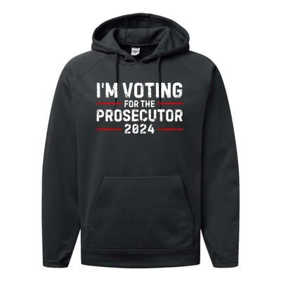 Im Voting For The Prosecutor 2024 Election Performance Fleece Hoodie