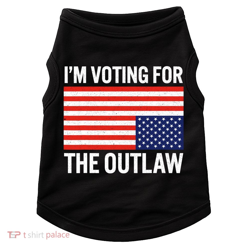 Im Voting For The Outlaw Funny Trump Maga 2024 Doggie Tank