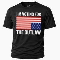 Im Voting For The Outlaw Funny Trump Maga 2024 Cooling Performance Crew T-Shirt