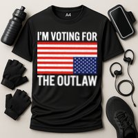 Im Voting For The Outlaw Funny Trump Maga 2024 Cooling Performance Crew T-Shirt