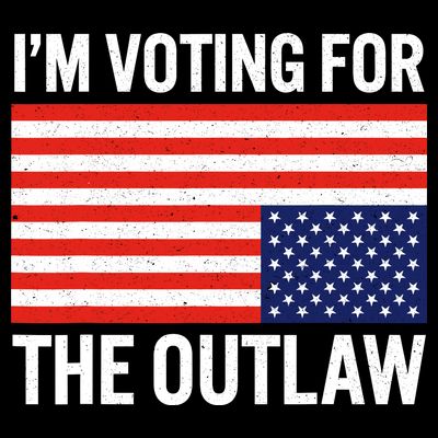 Im Voting For The Outlaw Funny Trump Maga 2024 T-Shirt