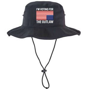 Im Voting For The Outlaw Funny Trump Maga 2024 Legacy Cool Fit Booney Bucket Hat