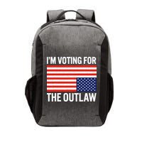 Im Voting For The Outlaw Funny Trump Maga 2024 Vector Backpack
