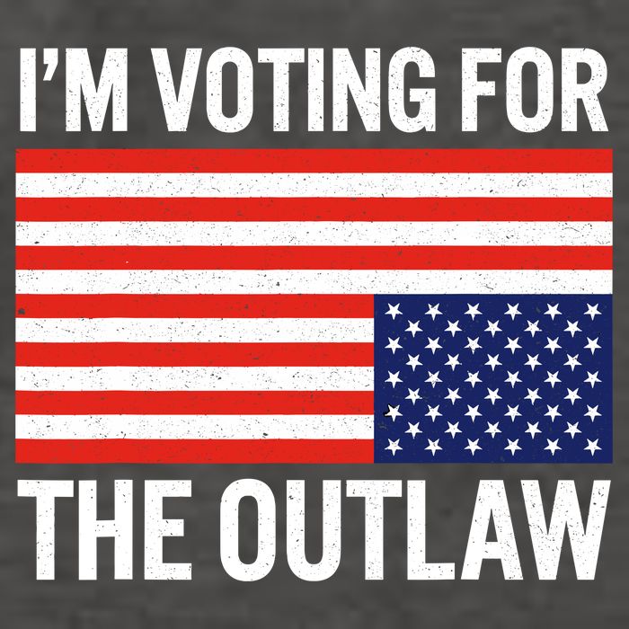 Im Voting For The Outlaw Funny Trump Maga 2024 Vector Backpack