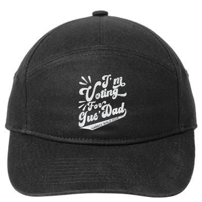 IM Voting For Gus Dad Vote Kamala Harris Walz Waltz 2024 Premium 7-Panel Snapback Hat