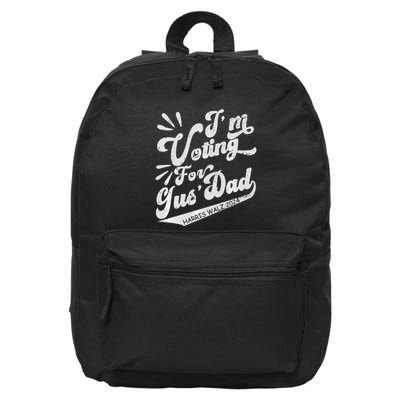 IM Voting For Gus Dad Vote Kamala Harris Walz Waltz 2024 Premium 16 in Basic Backpack