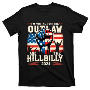 IM Voting For The Outlaw And The Hillbilly 2024 Pro Trump 2024 T-Shirt