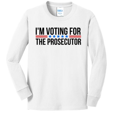 Im Voting For The Prosecutor 2024 Election Kids Long Sleeve Shirt