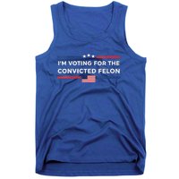 Im Voting For Convicted Felon Us Flag Trump 2024 Tank Top