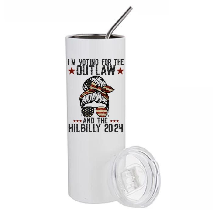 IM Voting For The Outlaw And The Hillbilly 2024 Stainless Steel Tumbler