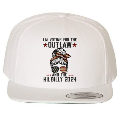 IM Voting For The Outlaw And The Hillbilly 2024 Wool Snapback Cap