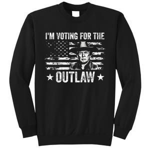 Im Voting For The Outlaw Funny Trump Maga 2024 Sweatshirt