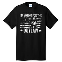 Im Voting For The Outlaw Funny Trump Maga 2024 Tall T-Shirt