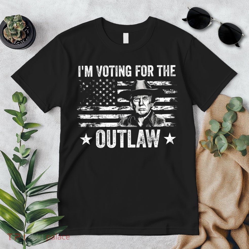 Im Voting For The Outlaw Funny Trump Maga 2024 Premium T-Shirt