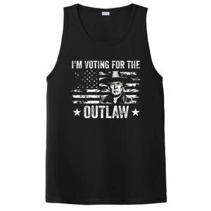 Im Voting For The Outlaw Funny Trump Maga 2024 PosiCharge Competitor Tank