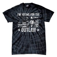 Im Voting For The Outlaw Funny Trump Maga 2024 Tie-Dye T-Shirt