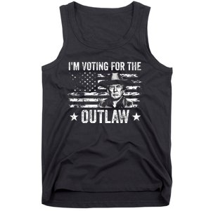 Im Voting For The Outlaw Funny Trump Maga 2024 Tank Top