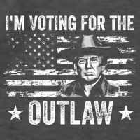 Im Voting For The Outlaw Funny Trump Maga 2024 Vector Backpack
