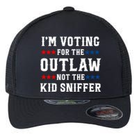 Im Voting For The Outlaw Not The Kiid Sniffer Trump 2024 Flexfit Unipanel Trucker Cap