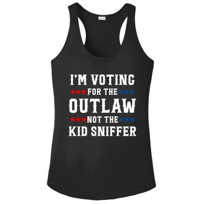 Im Voting For The Outlaw Not The Kiid Sniffer Trump 2024 Ladies PosiCharge Competitor Racerback Tank