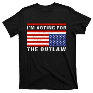 Im Voting For The Outlaw Funny Trump Maga 2024 T-Shirt