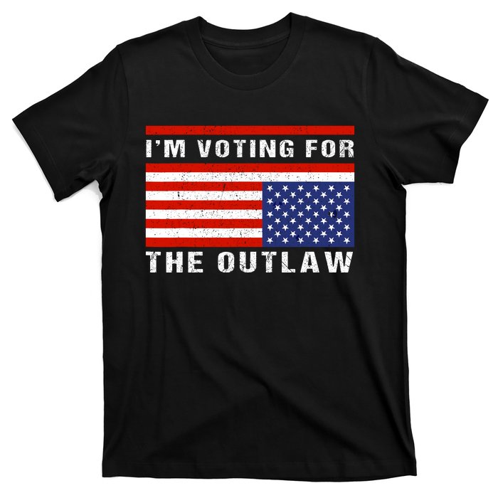 Im Voting For The Outlaw Funny Trump Maga 2024 T-Shirt