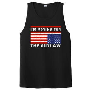 Im Voting For The Outlaw Funny Trump Maga 2024 PosiCharge Competitor Tank