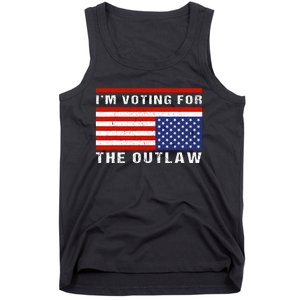 Im Voting For The Outlaw Funny Trump Maga 2024 Tank Top