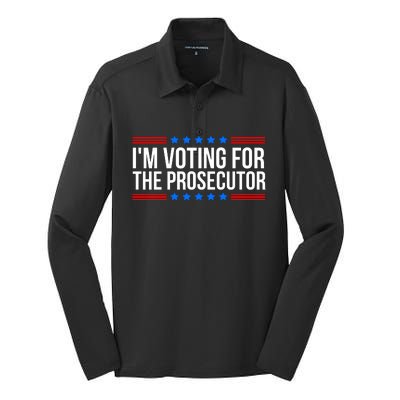 Im Voting For The Prosecutor 2024 Election Silk Touch Performance Long Sleeve Polo