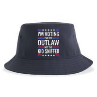 Im Voting For The Outlaw Not The Sniffer Funny Sustainable Bucket Hat