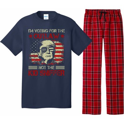 IM Voting For The Outlaw Not The Sniffer Trump 2024 Pajama Set