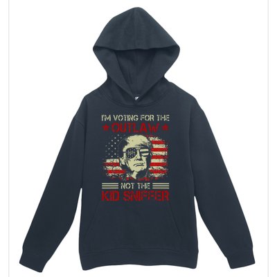 IM Voting For The Outlaw Not The Sniffer Trump 2024 Urban Pullover Hoodie