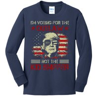 IM Voting For The Outlaw Not The Sniffer Trump 2024 Kids Long Sleeve Shirt