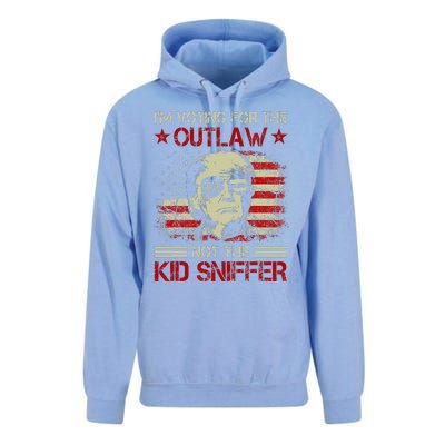 IM Voting For The Outlaw Not The Sniffer Trump 2024 Unisex Surf Hoodie