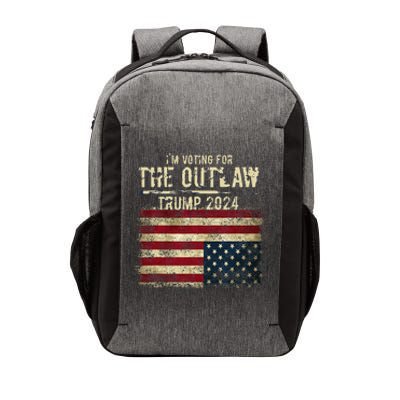 IM Voting For The Outlaw Trump 2024 Upsidedown Flag Vector Backpack