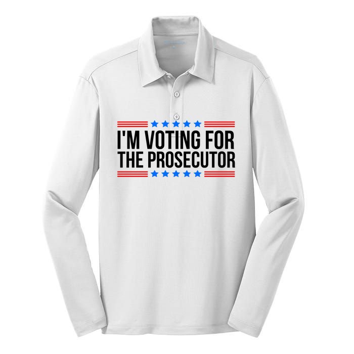 Im Voting For The Prosecutor 2024 Election Silk Touch Performance Long Sleeve Polo