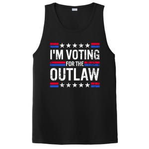 Im Voting For The Outlaw Funny Trump Maga 2024 PosiCharge Competitor Tank