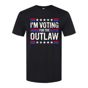 Im Voting For The Outlaw Funny Trump Maga 2024 Softstyle CVC T-Shirt