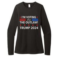 IM Voting For The Outlaw Pro Trump 2024 Election Womens CVC Long Sleeve Shirt