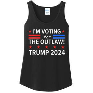 IM Voting For The Outlaw Pro Trump 2024 Election Ladies Essential Tank